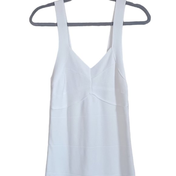 Ivory Sleeveless Bodycon Bandage Sheath Dress size L - Picture 3 of 7